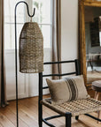 Fauteuil en Bois Noir et Corde 60cm - COSYDAR