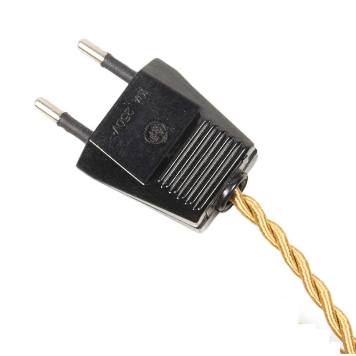 Fiche électrique Euro noire 10A – 250V