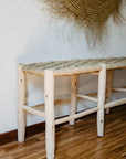 Grand Banc en Bois Tressé en Corde - COSYDAR