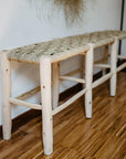 Grand Banc en Bois Tressé en Corde - COSYDAR