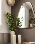 Miroir Trapèze Artisanal en Maillechort - 80cm - COSYDAR