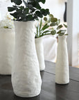 Vase en Céramique Blanc H 36cm SHOK - COSYDAR - DECO