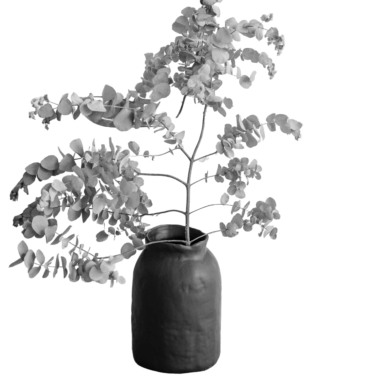 Vase en Céramique Noir H 30cm SHOK - COSYDAR - DECO