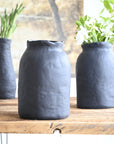 Vase en Céramique Noir H 30cm SHOK - COSYDAR - DECO