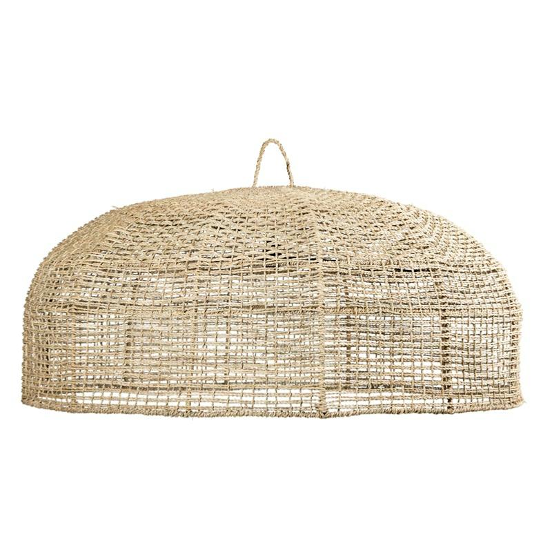 Détail du tressage de la grande Suspension tressée en Corde de Palmier - COSYDAR