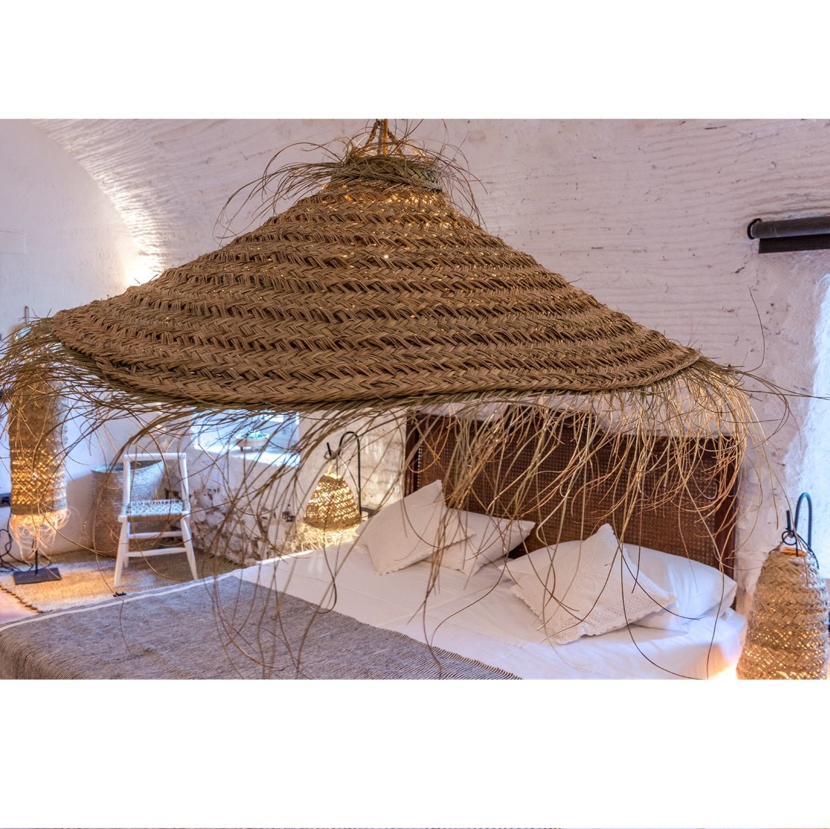 Suspension Parasol Alfa 100cm - Luminaire Bohème Artisanal - COSYDAR - DECO