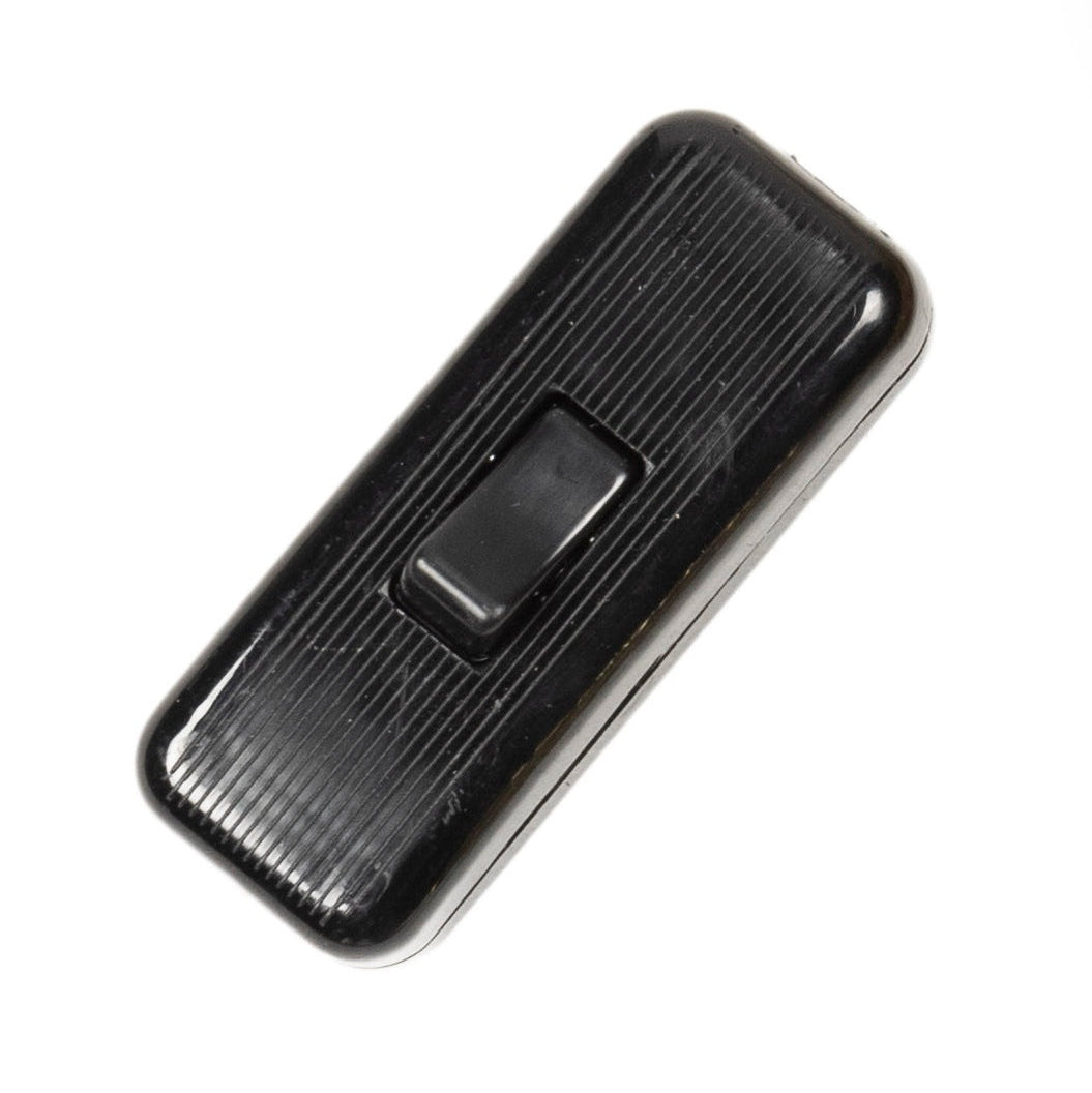 Interrupteur en ligne noir pour lampe – 2A 250V
