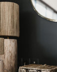 Lampe à Poser - Bois Noyer et Corde - COSYDAR