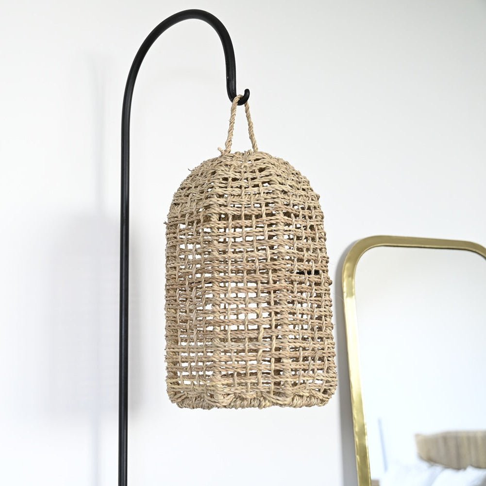 Suspension en corde naturelle ajourée – Luminaire bohème chic COSYDAR - COSYDAR - DECO