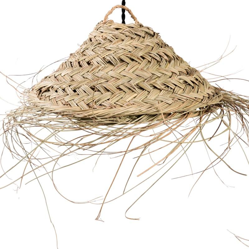 Petite Suspension en fibre naturelle Alfa PARASOL pour éclairage intérieur doux