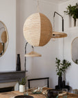 Suspension tressée en Raphia BOULE 50 cm - COSYDAR