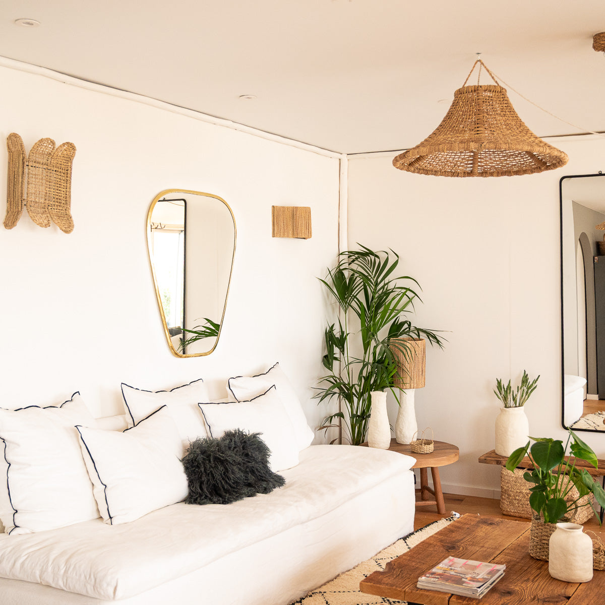 Luminaire naturelle mis en situation dans un salon