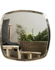 Miroir Carré en Maillechort 40cm - COSYDAR