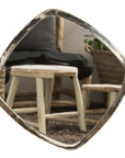 Miroir Carré en Maillechort 40cm - COSYDAR