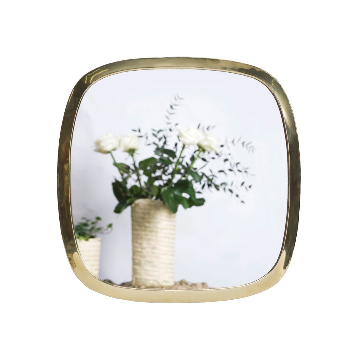 Miroir en Laiton Doré CARRÉ - COSYDAR - DECO