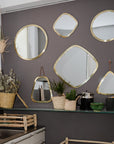 Miroir en Laiton Doré CARRÉ - COSYDAR
