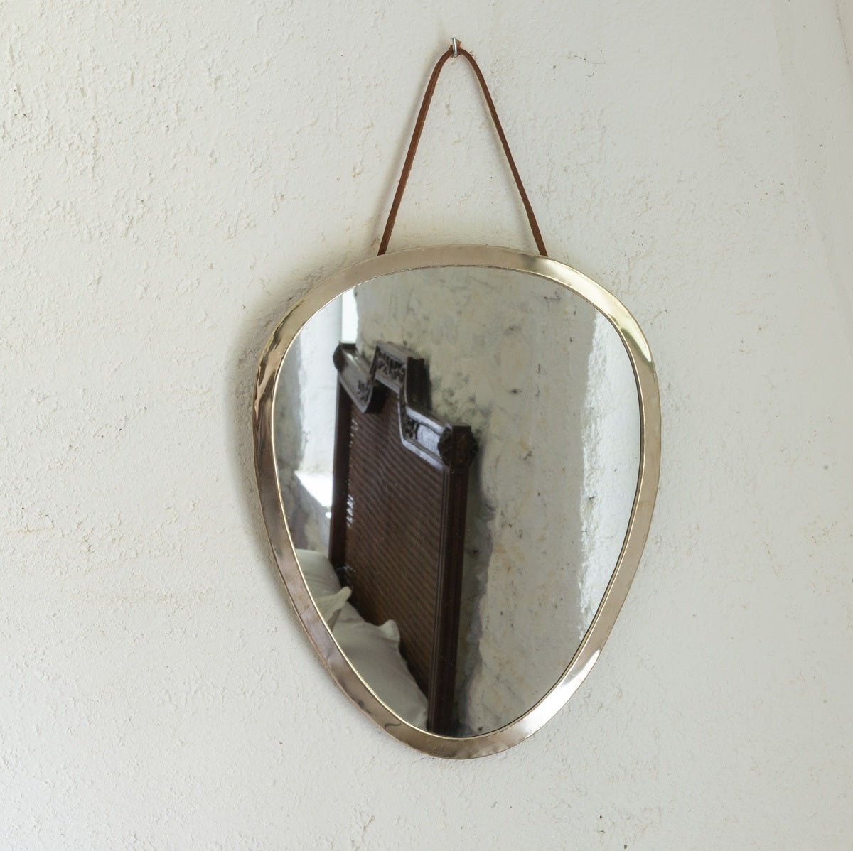 Miroir Argenté GOUTTE 36x30cm - COSYDAR - DECO