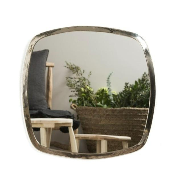 Miroir mural forme Carré en Maillechort 40cm - COSYDAR