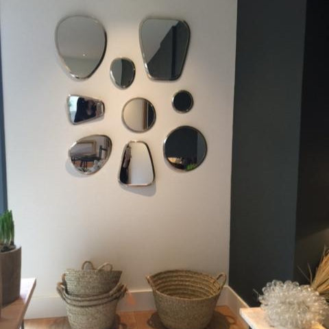 Décoration Murale avec plusieurs miroirs argentés- COSYDAR