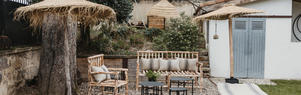 Mobilier bohème et artisanal en remise pour la maison