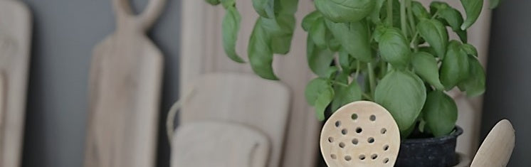Objets de décoration en bois naturel