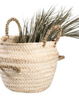 Panier tressé en feuille de palmier MSHI