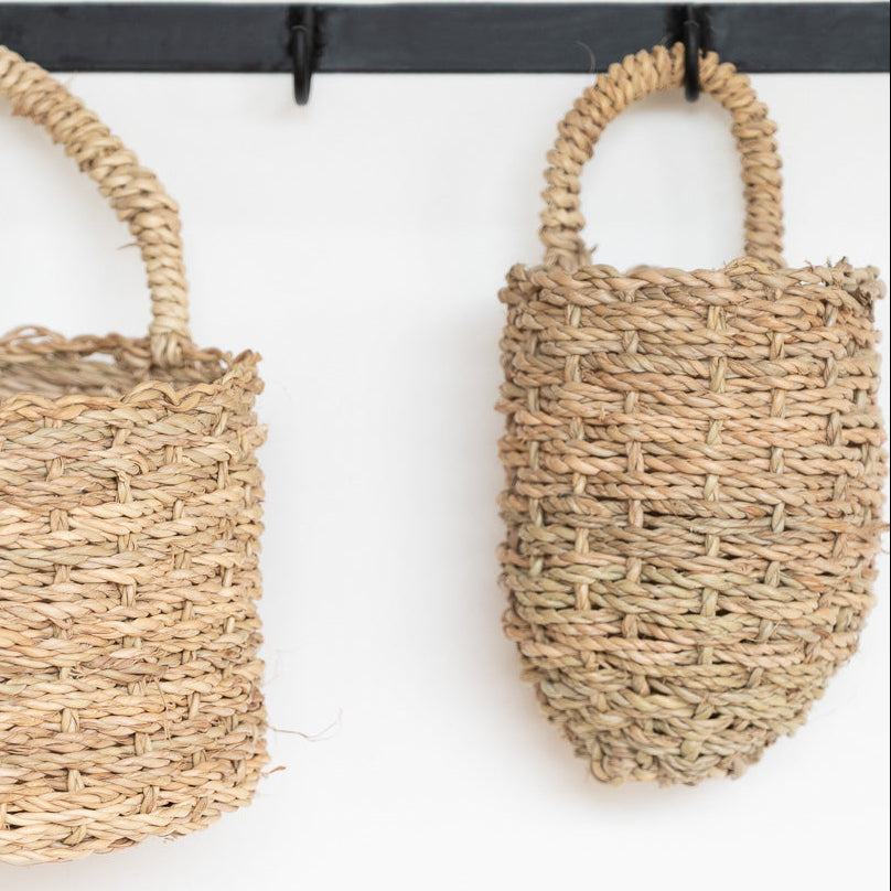 Panier mural ZEN à accrocher - comparaison de 2 tailles suspendue