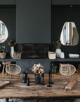 Petit fauteuil en métal tressé en fibre naturelle - COSYDAR