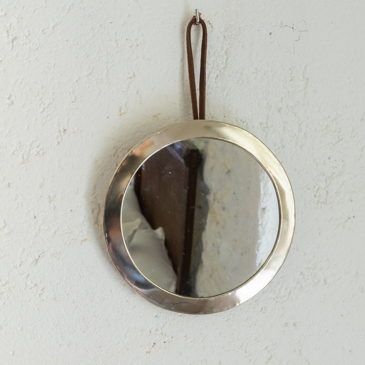 Miroir Rond Argenté Maillechort - 6 Tailles - Salle de Bain - COSYDAR - DECO