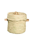 Panier à linge tressé en palme
