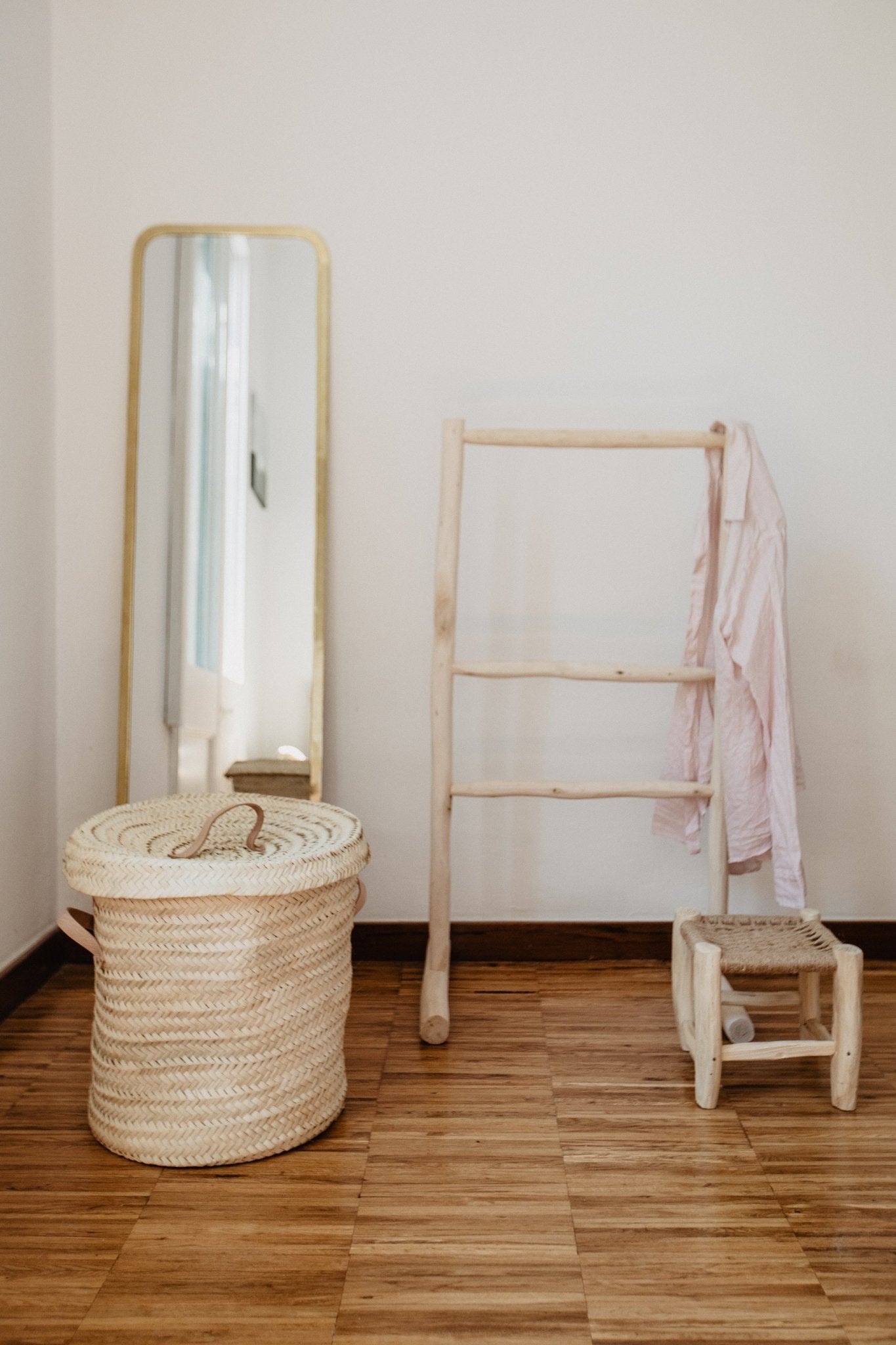 Porte Vêtements en Bois Naturel - COSYDAR