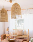 Adjustable Linen Curtain - White