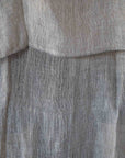 Rideau Voilage 100% Lin Ajustable avec Anneaux - Blanc et Naturel - COSYDAR - DECO