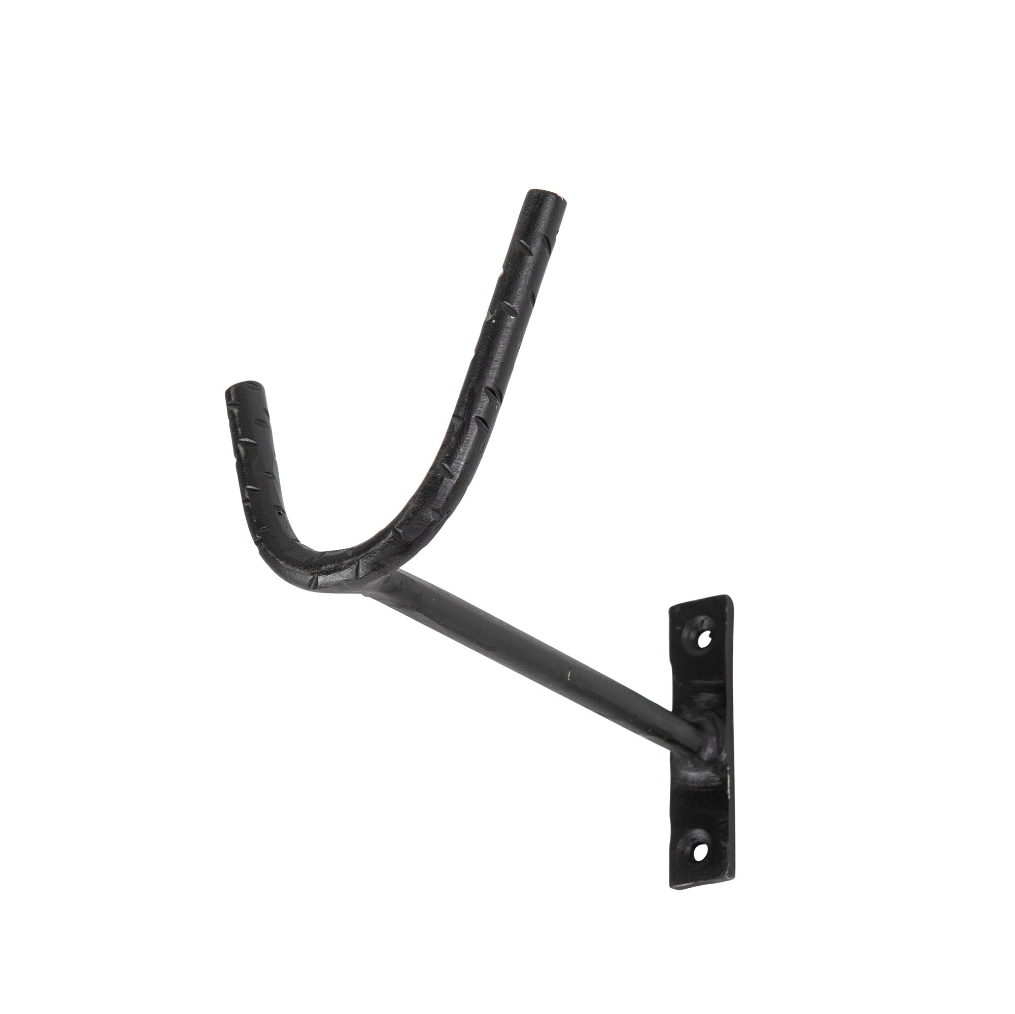 Support mural en métal noir – patère design ou support de tringle perpendiculaire au mur - COSYDAR - DECO