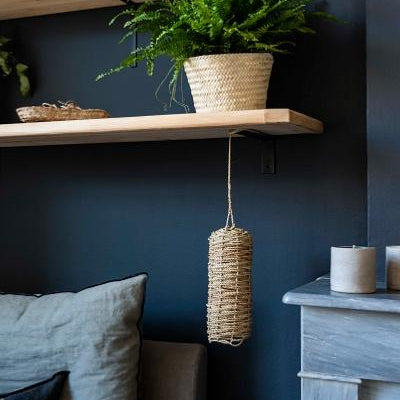 Suspension naturelle tressée en Corde de Palmier SATIS 25x10cm - COSYDAR