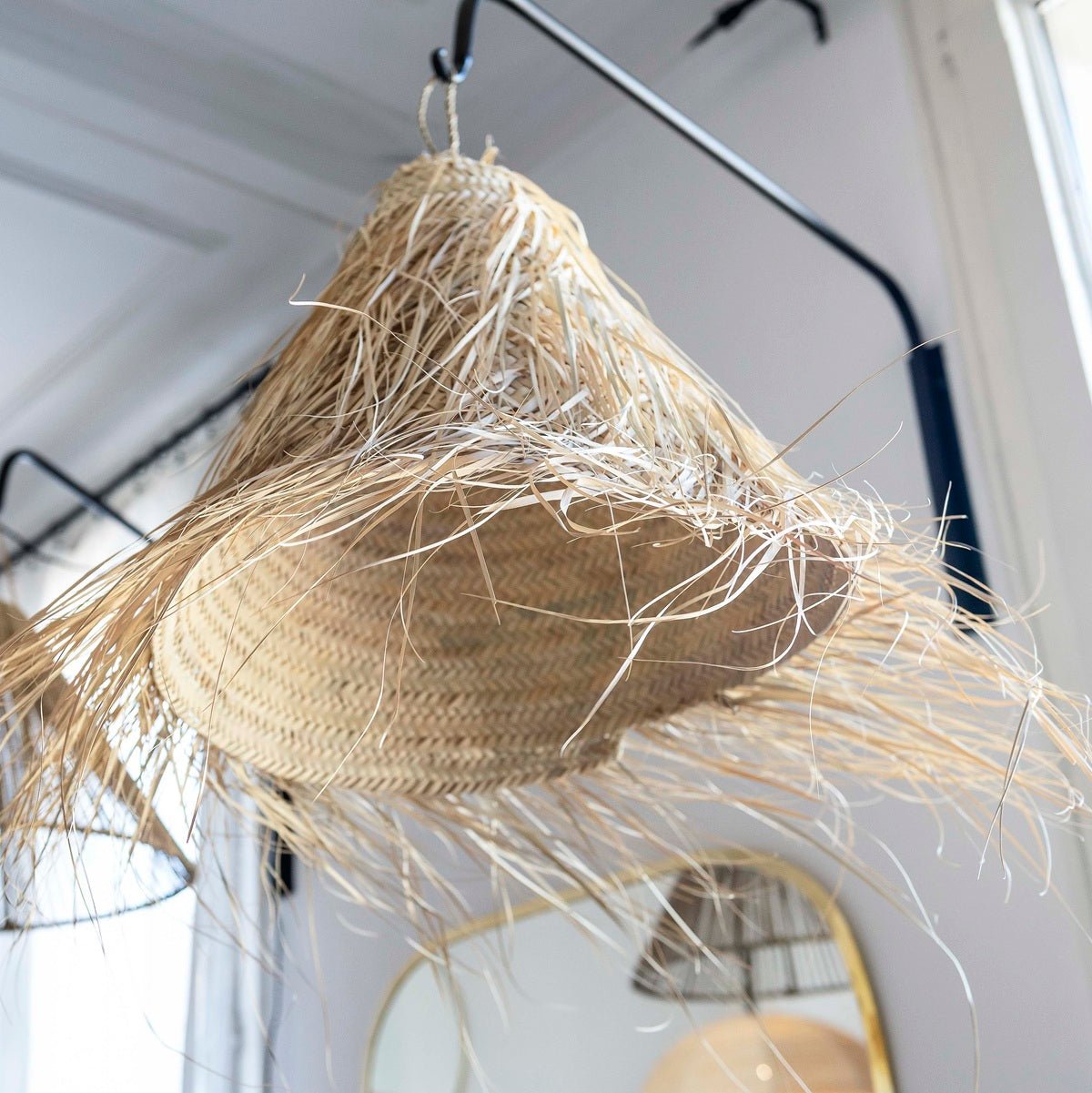 Suspension Ethnique 50 cm en Fibre de Palmier - COSYDAR - DECO