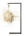 Abat-jour boule palmier fait main sur structure métal – vue produit COSYDAR