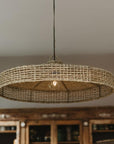 Suspension tressée en Corde de Palmier TAIY 80x20cm - COSYDAR
