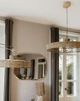 Suspension tressée en Corde de Palmier TAIY 80x20cm - COSYDAR