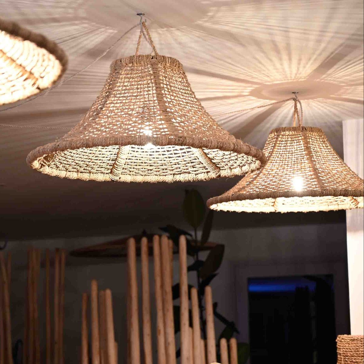 Suspension Suna en fibre naturelle - COSYDAR - DECO