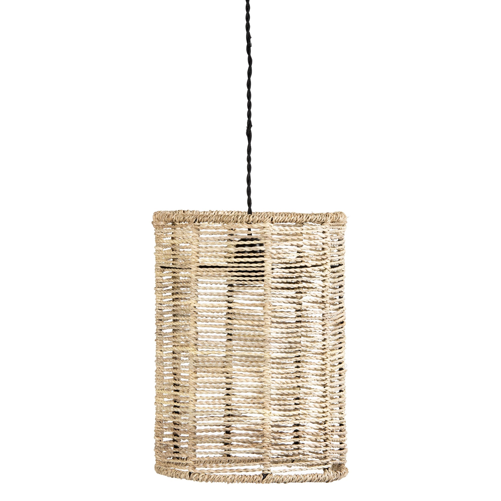 Suspension luminaire en corde tressage ajouré - COSYDAR