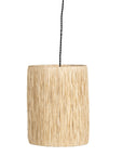 Suspension Raphia Naturel Tressage Serré - Lumière Tamisée - COSYDAR