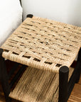 Tabouret Étagère en Bois Noir - COSYDAR