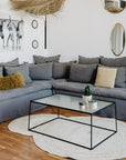 Palm Leaf Woven Rug
