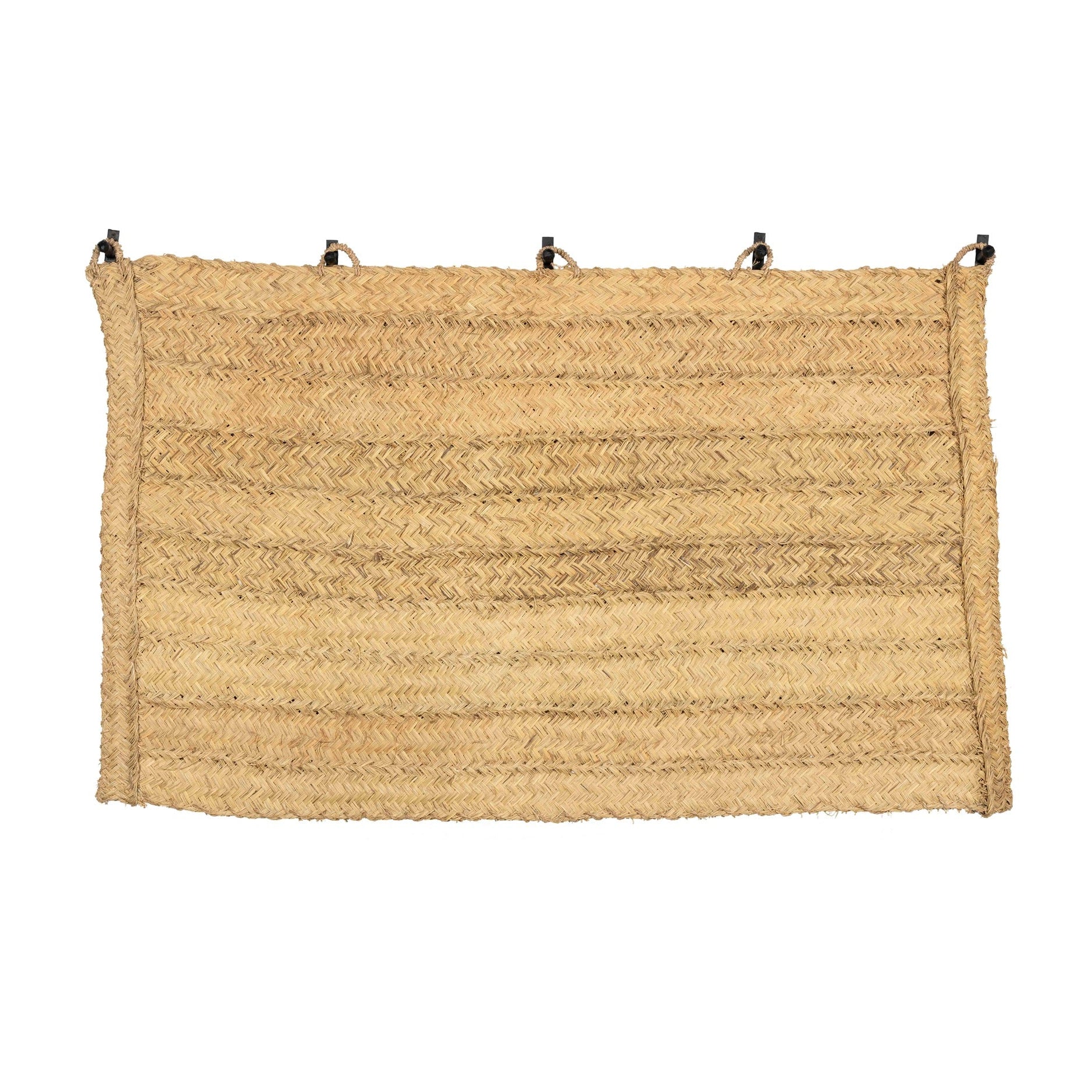 Tête de lit tressée en fibre naturelle d'Alfa - COSYDAR