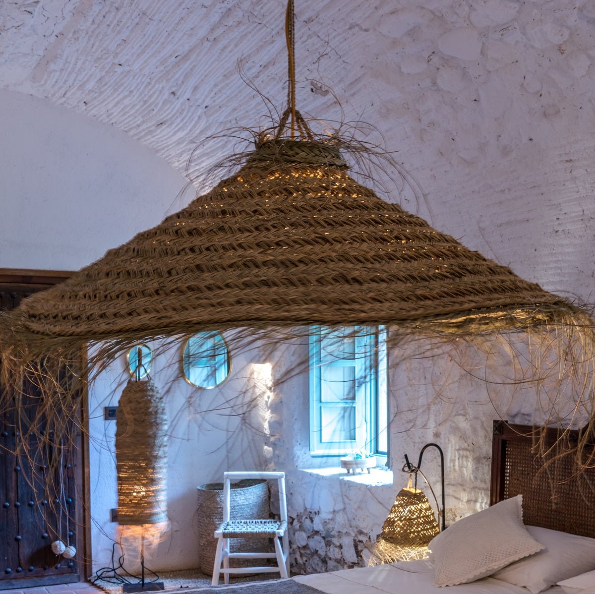 Suspension Parasol Alfa 100cm - Luminaire Bohème Artisanal - COSYDAR - DECO