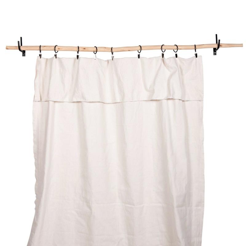 Tringle & Anneaux rideaux 40 mm style minimaliste et décoration naturelle