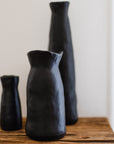 Vase en Céramique Noir H 23cm SHOK - COSYDAR